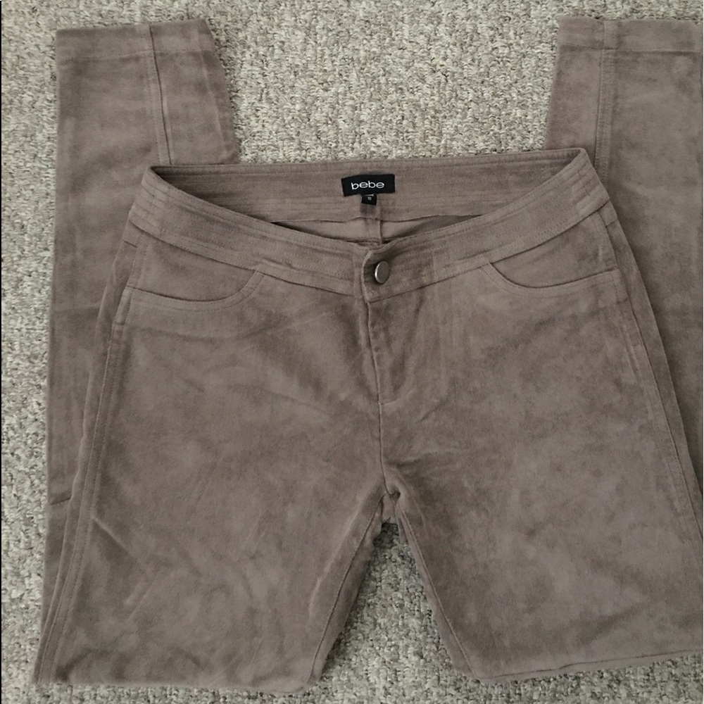Bebe faux suede pants